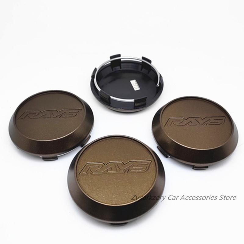 

4pcs 64mm 62mm Rays Wheel Hubcasp Car Center Hub Cap Emblem Styling Accessories бронзовий