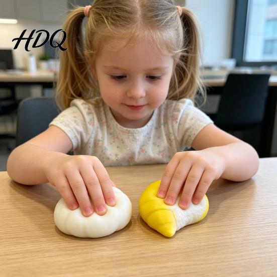 Kids Stress Toy Soft Realistic Durian Squeeze Slow-Rising PU Fidget for Relief Cute Fruit-Shaped Decompression Gadget Adults Anti-stress