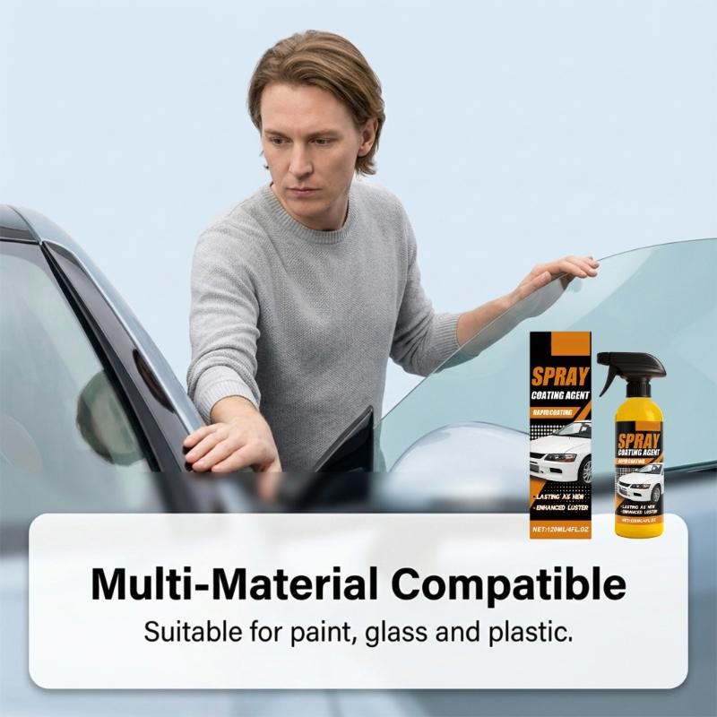 Geavanceerde Autocoating Spuitbus 120ml Biedt Bescherming Voor Alle Oppervlakken Voor Lak, Glas En Kunststof Auto Keramische Coating Spuitbus