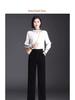 Women's Chenille Wide-Leg Corduroy Pants, Fleece-Lined Lambswool, Autumn/Winter 2023 Collection