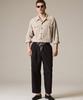 Laijeuaenbillou Utility Overshirt Linen Stripe