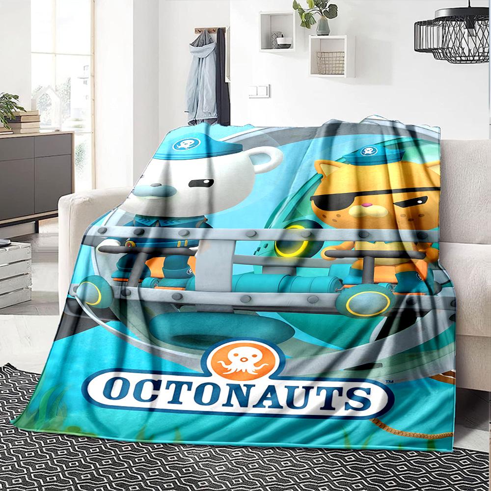 1pc Octonauts Adventure Quest flannel Blanket for Super Soft Cute Comfort Blanket for Travel Bedding Couch Sofa Blanket Y73016
