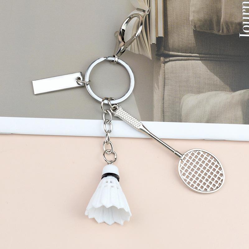Cross-Border Badminton Keychain Set: Creative Two-Piece Pendant Gift for Sports Events