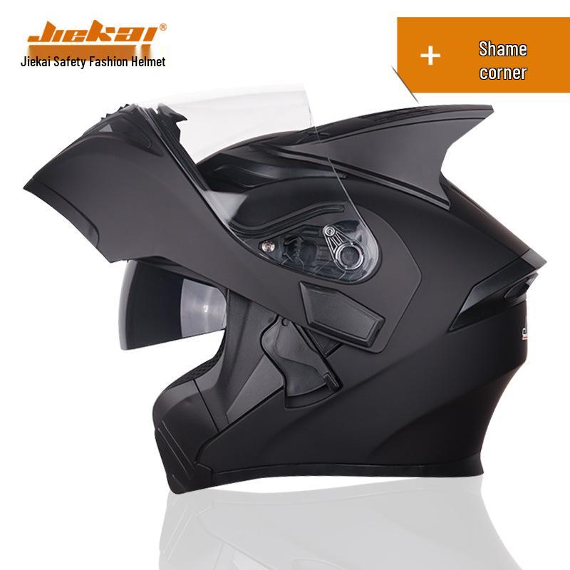 Jiekai DOT Standard Flip-up Double Visor Men's All-Season Motorcycle Helmet