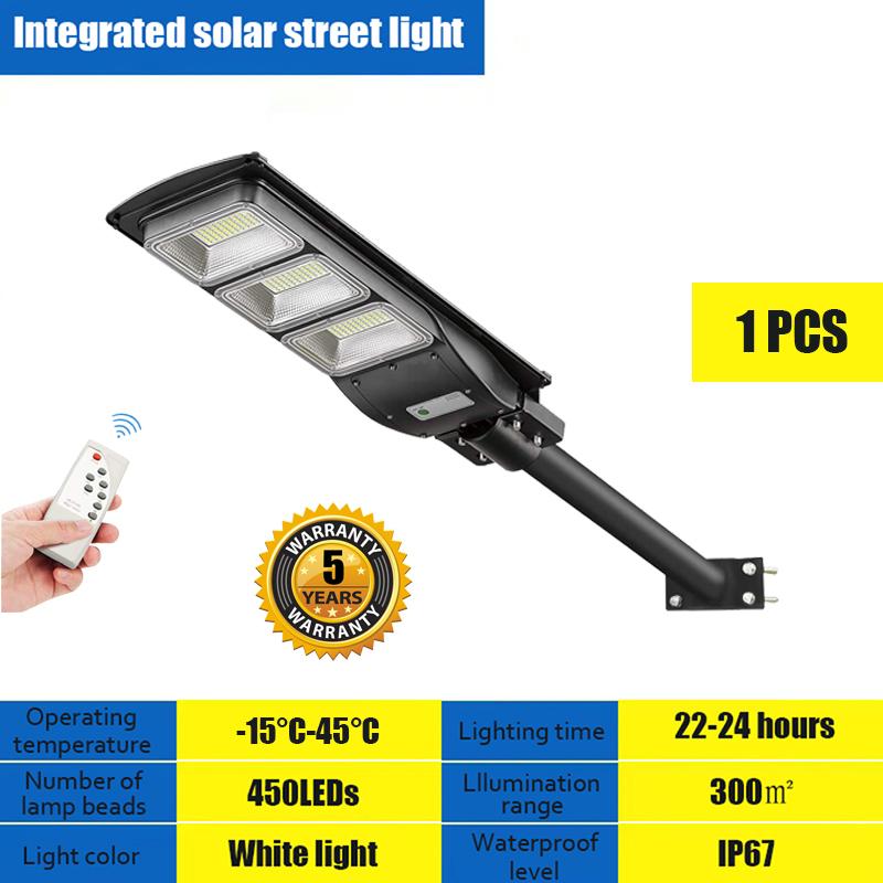 

2000 Вт солнечный уличный фонарь на открытом воздухе с дистанционным управлением водонепроницаемый для сада Jardin Para внешний пейзажный прожектор настенный прожектор с питанием от наводнения 450LED-1PCS