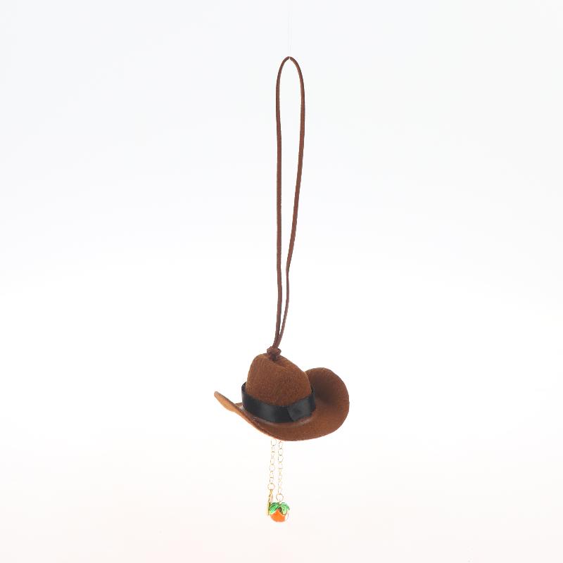 Creative Retro Cowboy Car Ornament Automotive Interior Car Pendant Backpack Hanging Decoration Keychain Accessories
