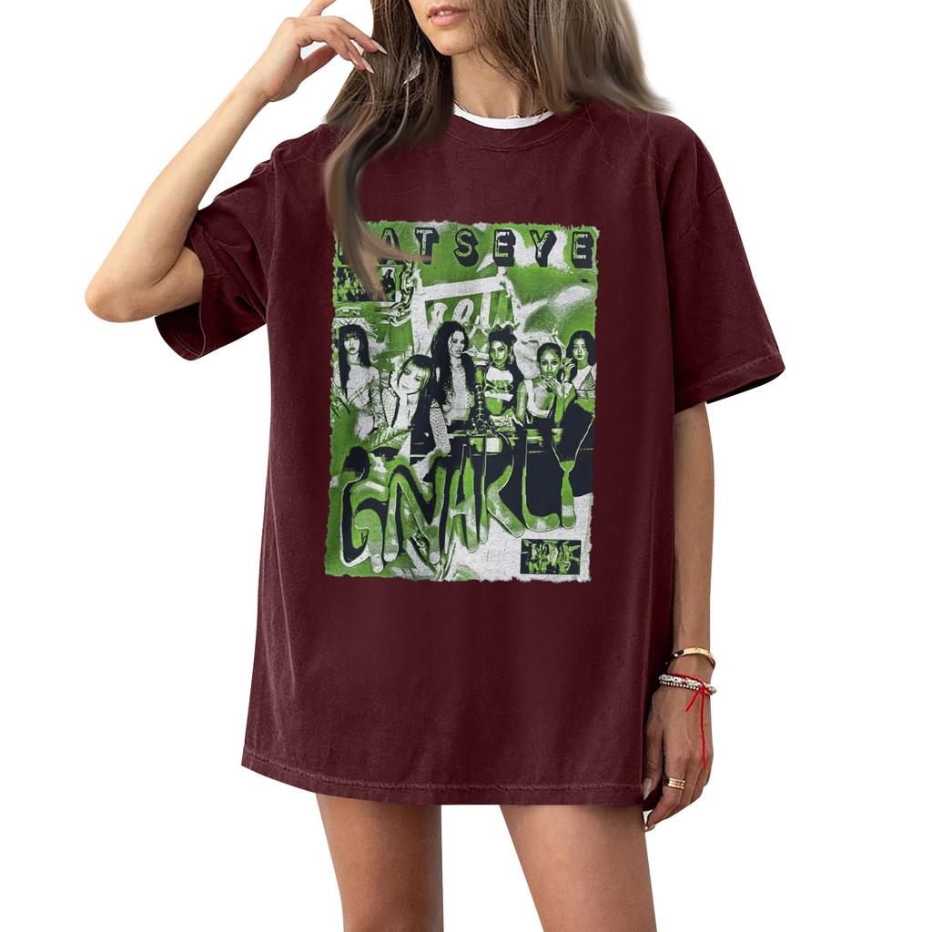 Women's Round Neck Printed Short-sleeved T-shirt Top