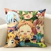 Anime  DDeadly SSins Cushion Cover Natural Linen Organic Fabric DoubleSided Printing Room Sofa Decor Pillow Case