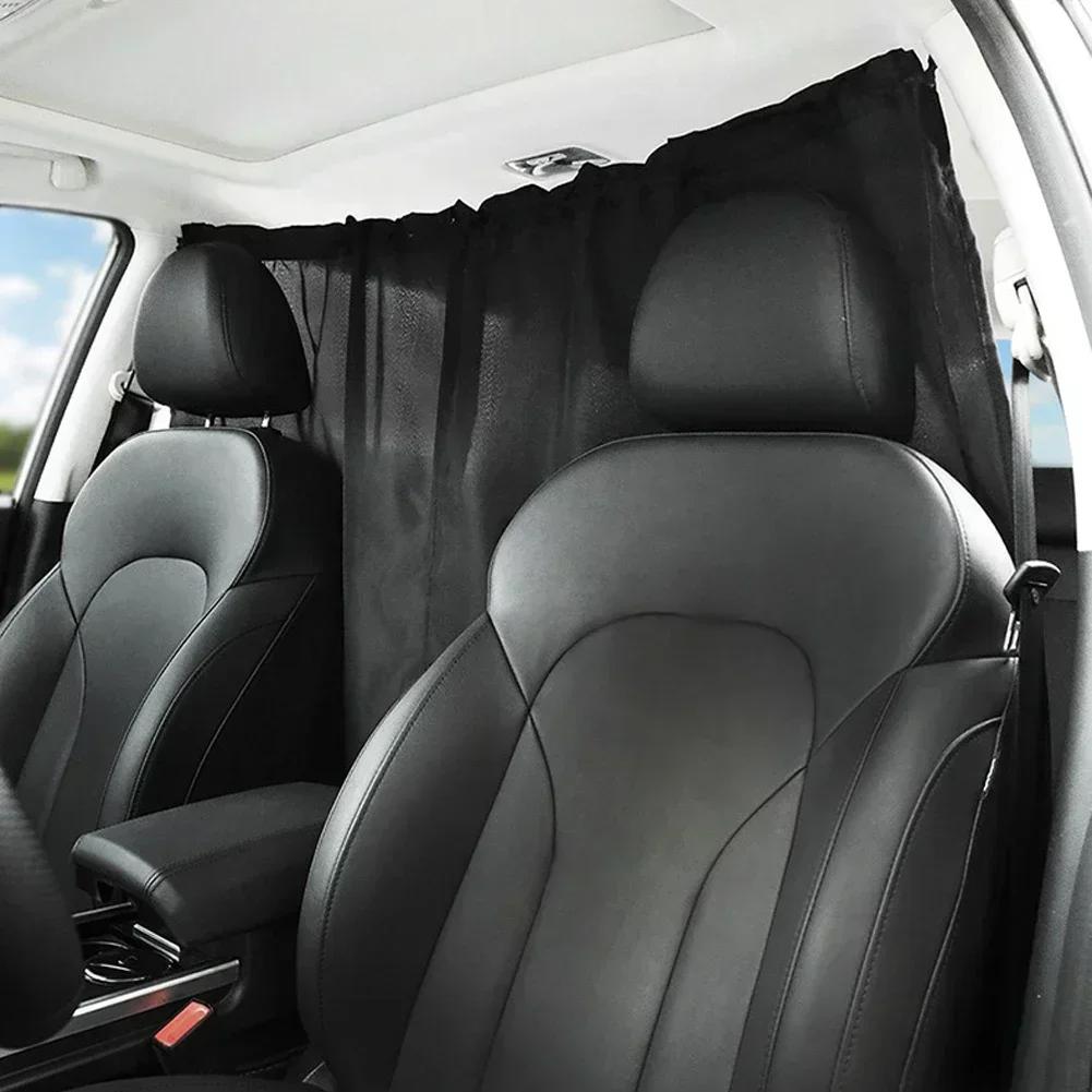 Sealed Car Isolation Curtain - Commercial Vehicle Taxi Cab Partition Protection Air-Conditioning Sunshade Privacy Curtain