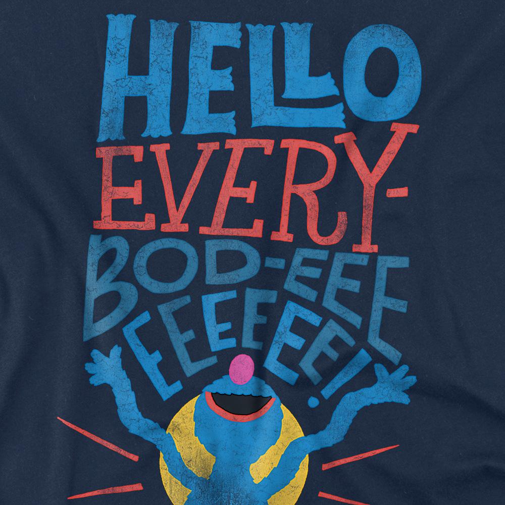 Sesame Street Unisex Adult Hello Everybody Grover T-Shirt