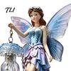 Niche Decorative Wall Fixture Fairy Night Light, Resin Elf Sculpture Lantern for Bedroom, 3D Healing Home Aesthetic Decor Hanging Art with Faux