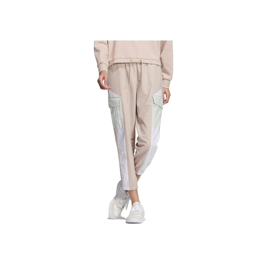 Adidas Neo Tapered Cropped Sweatpants Unisex Bottoms Miracle-Grey Tan-Brown IK3435
