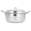 Frying Pot Japanese Style Tempura Fry Pot Double Handles Iron Cooking Pot with Oil Temperature
