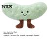 Portable Lightweight Pet Toys Squeaky Plush Dog Toy, Soft Cucumber Shape, Durable Interactive Stress Relief for Dogs Boredom Chew Toy Small And
