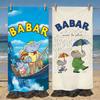 Cartoon Babar The Elephant Towel Soft Pool Gift For Travel Gym Shower Camping Quick Dry Sports Beach Towels