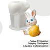 Påskägg Kanin Ljus Silikonform 3D Söt Kanin Ägg Ljusformar Ljustillverkning Harts Hantverk Påsk DIY Dekorationer