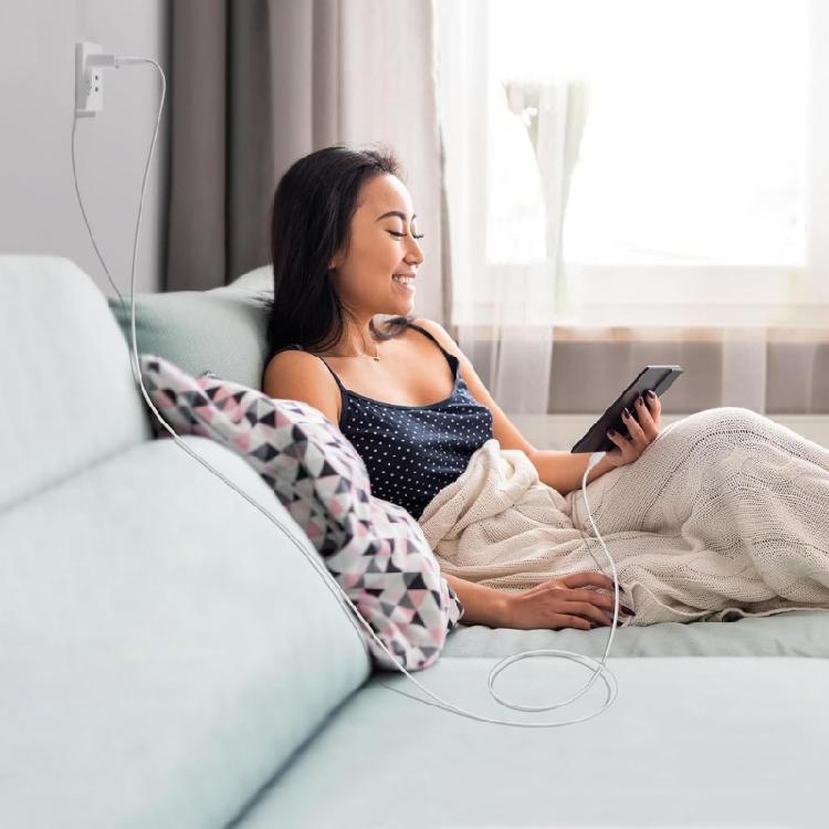 Efficient 1m White USB to MicroUSB Type C Cable for Scribe eReaders Charging Solution