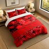 3Pcs Bedding SetNew Jersey Devils Soft Bed Sheet and Two Pillowcases Home Bedroom Decor