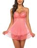 European and American New Sex Underwear Multi-color Suspender Women's Mesh Nightdress