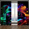 Creative Game Controller Living Room Decoration Curtains Privacy Protection Bedroom Made Of Polyester Area Decor
