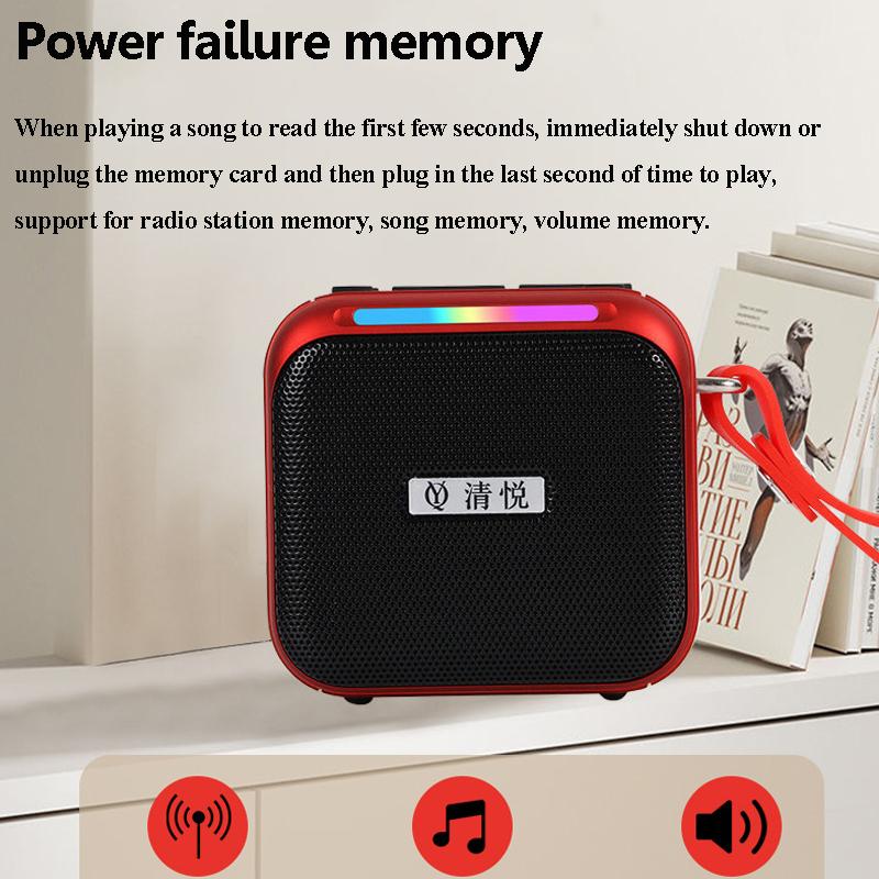 Mini Pocket Bluetooth Speaker Wireless Bluetooth Subwoofer Recorder Handsfree Call Music Player Support FM Radio Dual TF Card