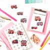 500PCS Fire Truck Roll Stickers Graffiti Cartoon Art Gift Scrapbooking Living Room Phone Community Skateboard Nostalgia Sticker