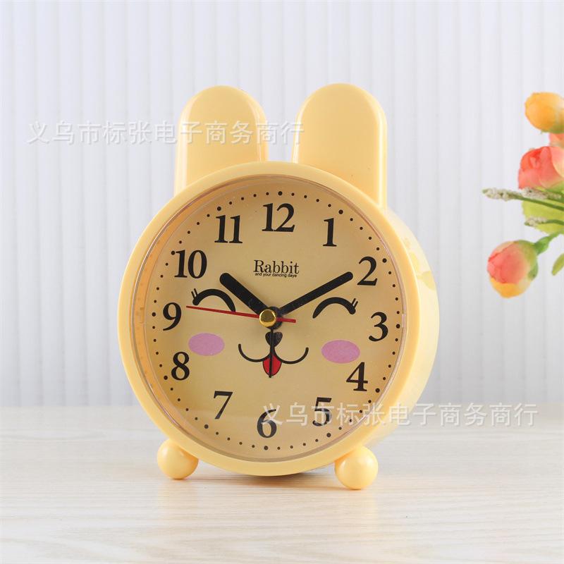 Fashion silent alarm clock student dormitory small alarm clock children's bedroom desktop clock cartoon