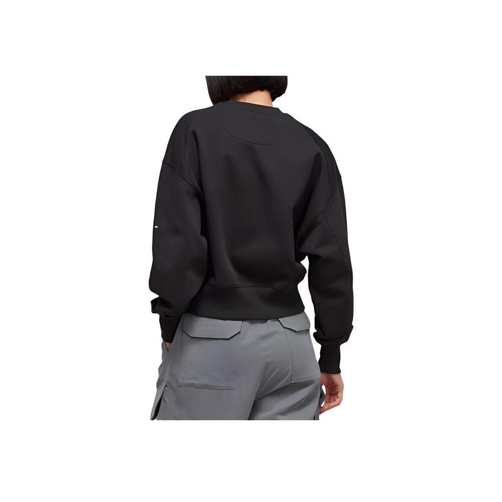Y-3 SS23 Solid Color Crew Neck Long Sleeve Sweatshirt Unisex sweatshirt Black H44791