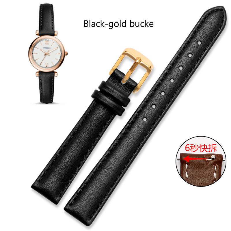12mm 14mm 16mm 18mm 20mm Men Women Genuine Leather  Watch Band For Casio Fossil DW Folli Follie Watch Strap Bracelet Accessories