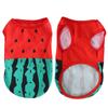 Roupa de Melancia de Verão para Animais de Estimação Colete de Porco Cachorro Não Pegajoso Leve Camiseta Sem Mangas