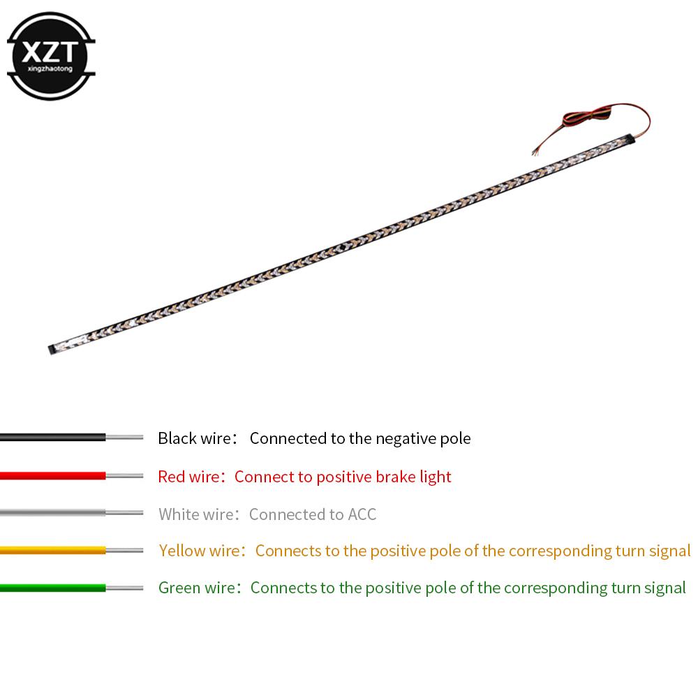 12 V/24 V Auto Brems Blinker Stamm SUV RV Flexible LED Streifen Licht Rückfahrscheinwerfer für Jeep Container Fracht Pickup Bakkie