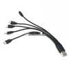 5-in-1 USB Charging Cable - 20cm Micro Data Cable for Mobile Power & Model Aircraft