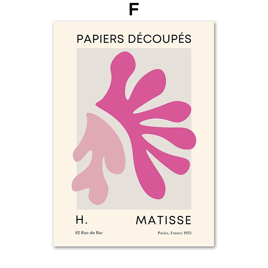 Abstraktné kvety Matisse Plagát a tlače Ovocie Kvetinový trh Kvetinové nástenné umenie Plátno pre dekoráciu obývacej izby Výstavné maľby