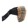 Burberry Vintage Classic Check Polyester Crossbody Chest Waist Bag Medium Men Bags Beige 80104301