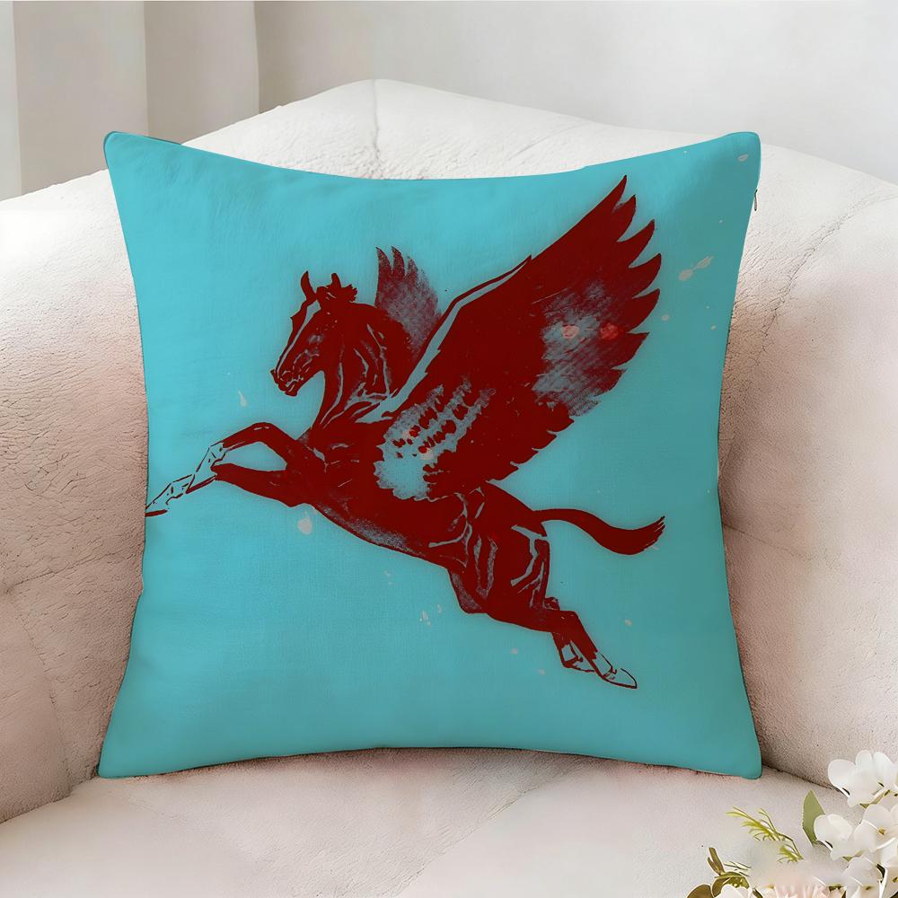 Horse CUTE ANIMALS Pillow Case Pillowcase Doublesided Printed Sofa Cushion Bedroom Headboard Pillow
