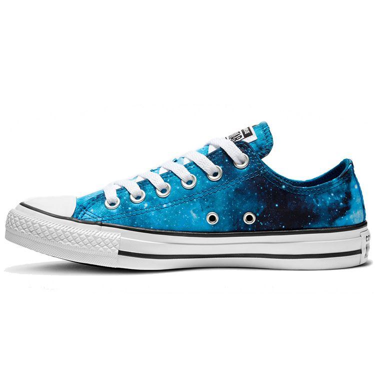 Converse Chuck Taylor All Star Miss Galaxy Low Top Canvas Shoes Women Sneakers Blue Black 565211F
