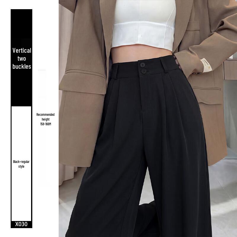 MJ STYLE Women s Summer Wide-Leg Suit Trousers XL