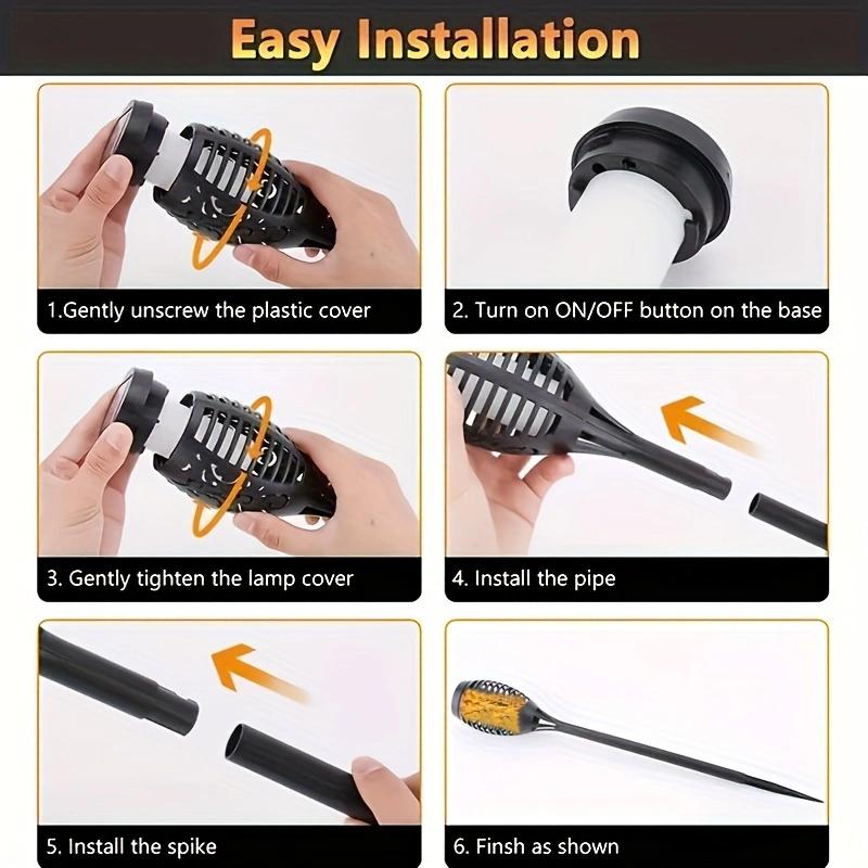 1/2/4pcs 12LED Solar Flame Light Outdoor Torches Landscape Lamp For Outdoor Courtyard Garden Yard Halloween Decorations