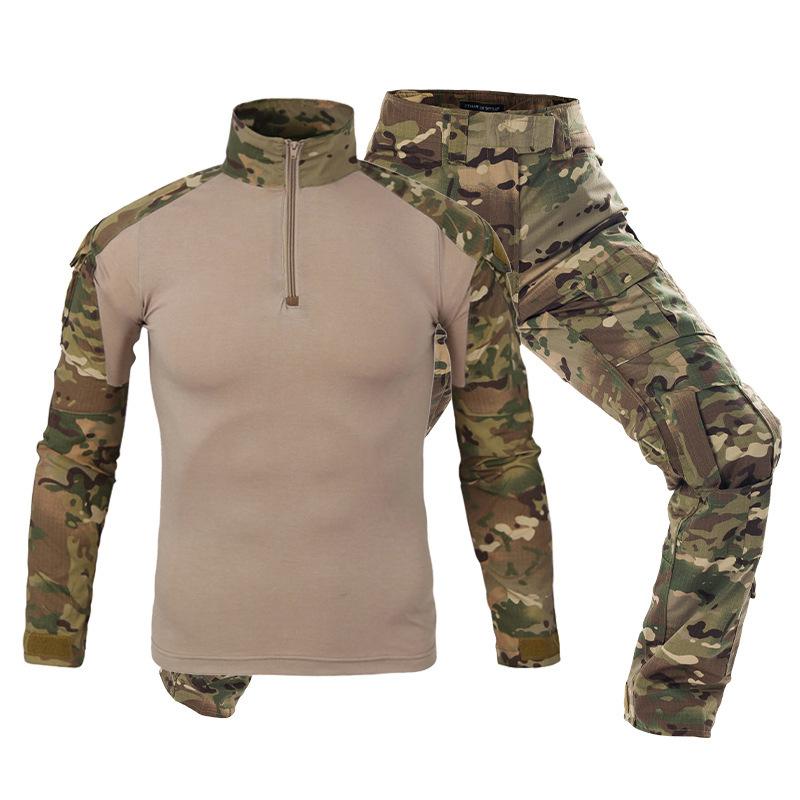 Frog Set Men's Long Sleeved Outdoor Wear Resistant Training Suit