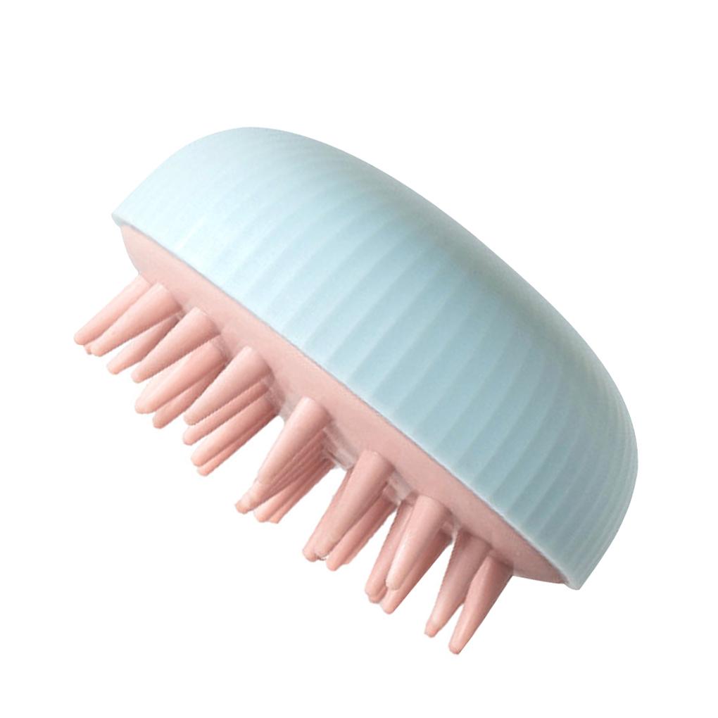 Silicone Shampoo Brush Hair Scalp Massager Portable Shower Scrubbing Brush for Exfoliating