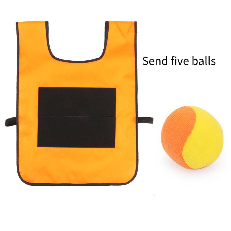 

Vest Sticky Jersey Parentchild Interactive Outdoor Play Throwing Toy Training Orange,29cm/11.41in