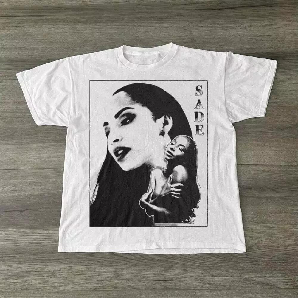 SADE 1993 LOVE DELUXE WORLD TOUR Футболка Классическая Белая Унисекс S-5XL Унисекс Футболка XL