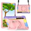 Shockproof Silicone PC Tablet Case With Strap Kickstand Galaxy Tab S7 S8 Plus - Multi Color Options