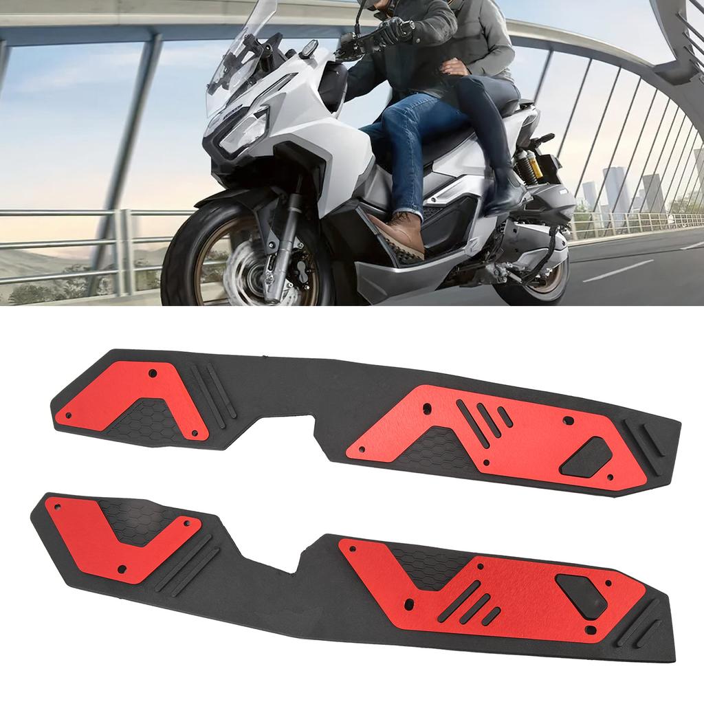 1Pair Motorcycle Footrest Pedal Pad Left Right Anti Slip Stylish Rugged Foot Pegs Plate Pad For ADV160