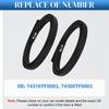 2pcs Car Roof Drip Finish Moulding Top Rubber Seal Strips for Honda Fit 5 Door 2009-2014 74316TF0003 74306TF0003