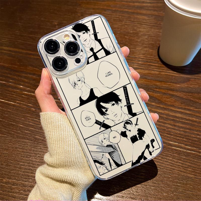 Cool Anime Girl Chainsaw Man Phone Case For iPhone 17 Air 16 e 15 14 13 12 11 Pro Max Plus Mini SE 2020 2022 Back Cover