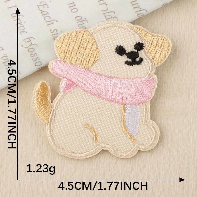 Tecknad Valp Självhäftande Broderimärke – Klädesaccessoar