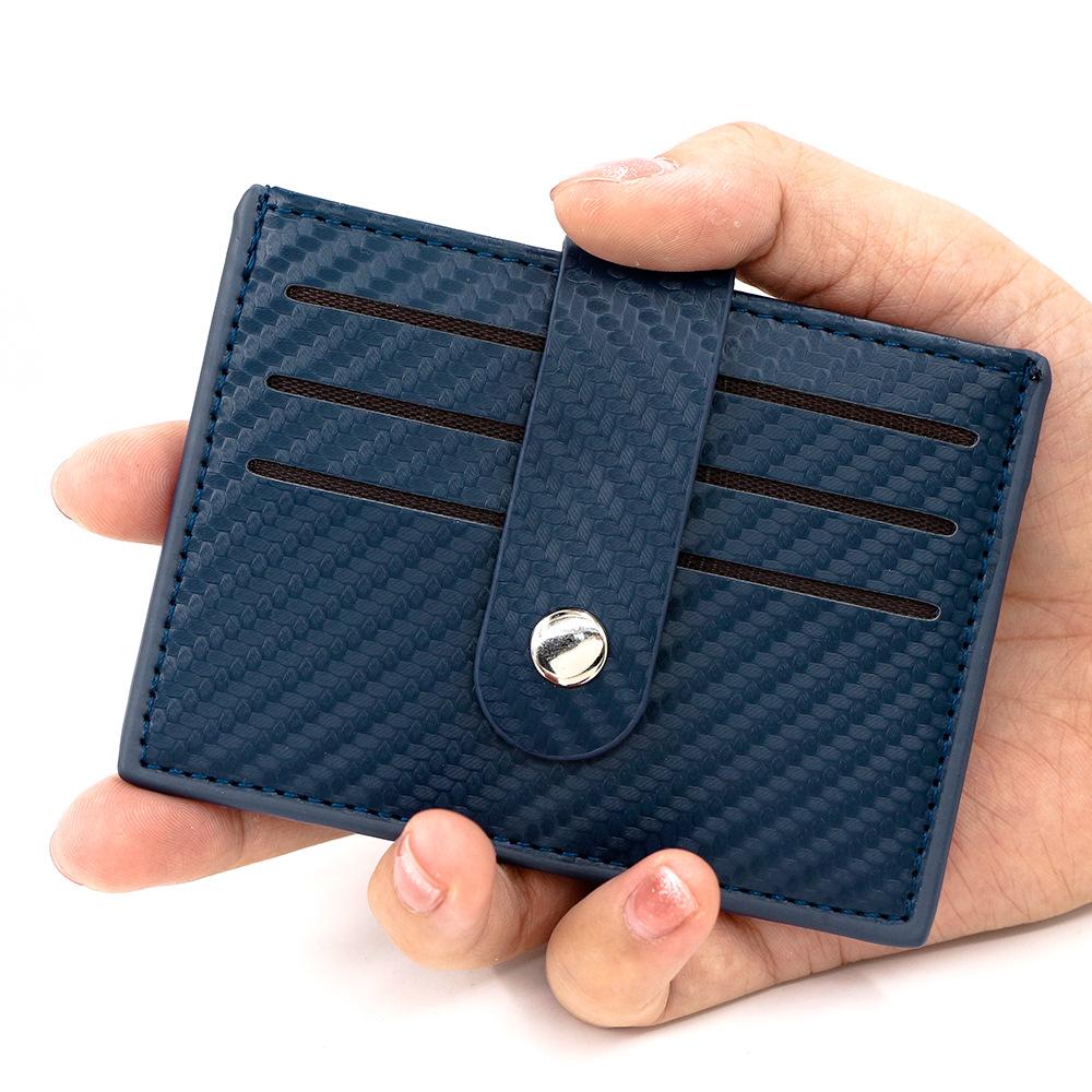 1PC Thin Card Bag Fashionable Business Multi-card Position Neutral Card Clip Pu Change Bag Fashionable Card Bag