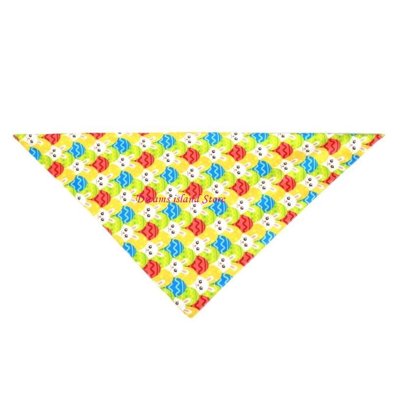 Pet Bandana for Cat Dogs Easter Day Party Props Pet Bandanas Scarf Triangle Saliva Towel Festival Decoration Dog Collar HX6C