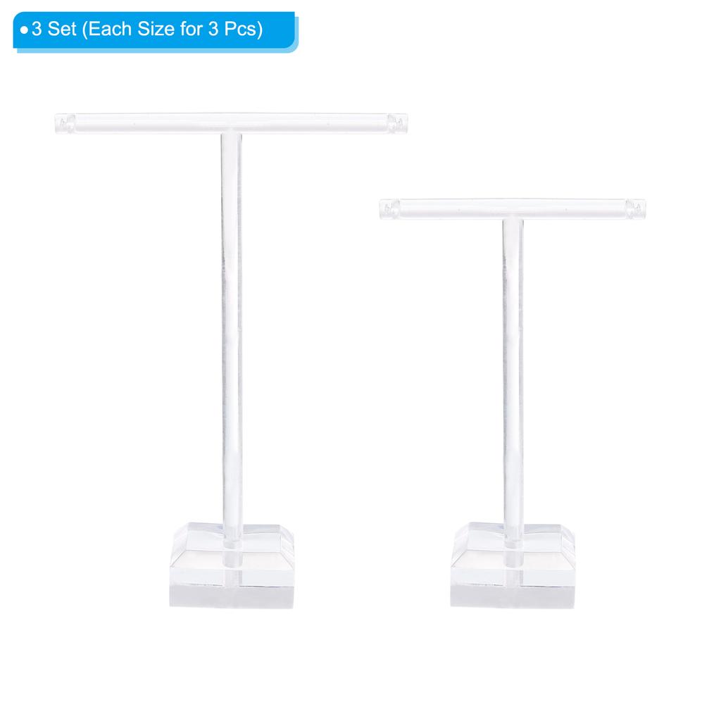 2-6pcs Earring Display Stands Earring Holder Earring Stand Storage Organizer Acrylic Necklace T Rack for Jewelry Necklace